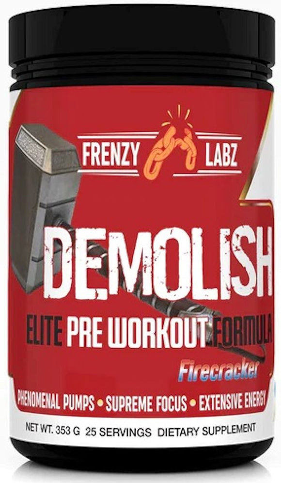 Frenzy Labz Demolish High Stim Pre-Workout|Pre-Workout|Bodyandfitness.com