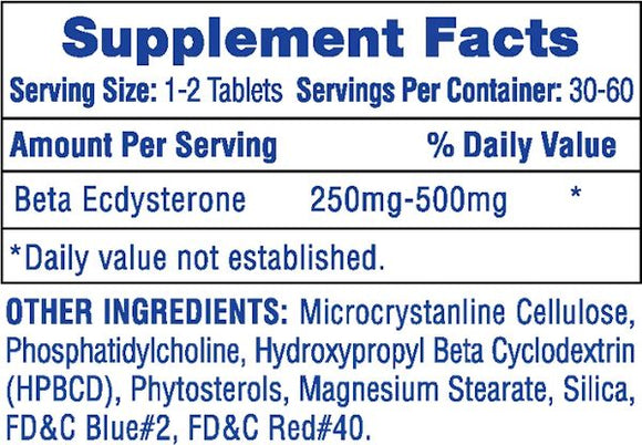 Hi-Tech Pharmaceuticals Ecdisten Beta Ecdysterone 60 Tablets|Muscle Growth|Bodyandfitness.com