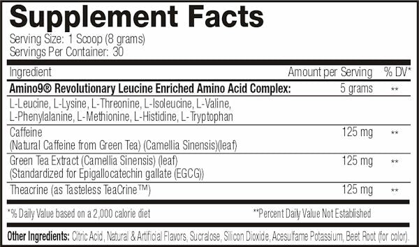 SNS Energized Aminos fact