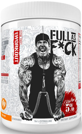 5% Nutrition Full As F*ck Non-Stim Pre-Workout 30 Servings|Citrulline|Bodyandfitness.com