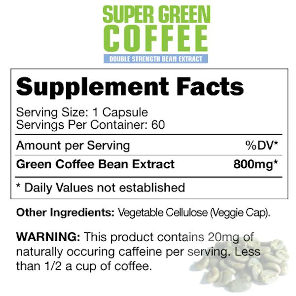 BetaLabs Super Green Coffee 60 caps Clearance