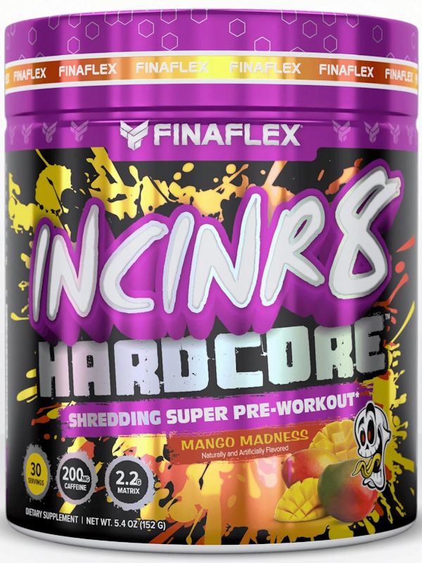 FinaFlex INCINR8 HARDCORE pre-workout grape