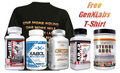 GenXLabs Mass Muscle Size Stack 5 Products Plus Free Shirt