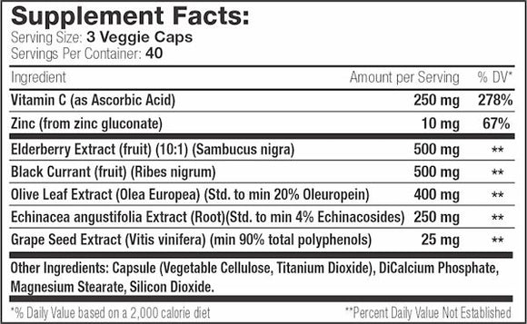 Serious Nutrition Solutions SNS Immune Support XT 120 Veg Caps|Immune Health|Bodyandfitness.com