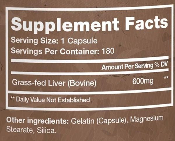Chaos and Pain Liver Grass Fed fact