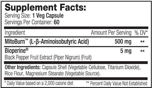 Serious Nutrition Solutions MitoBurn XL fact