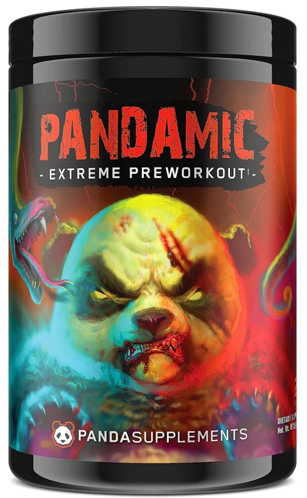 Panda Supps Pandamic Extreme Pre-Workout High Stim peach