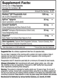 SNS Phosphatidic Acid XT muscle builder fact
