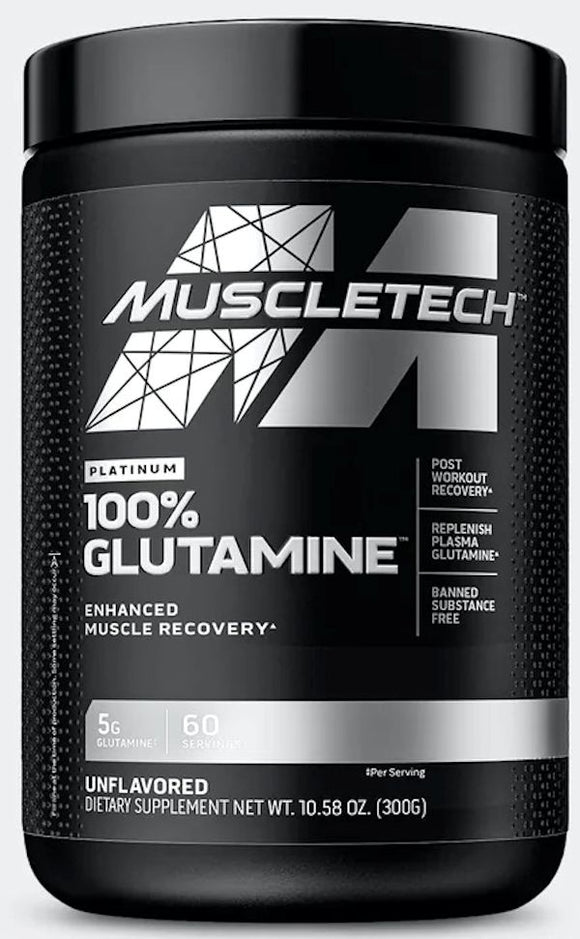 MuscleTech Platinum 100% Glutamine 60 servings|Glutamine|Bodyandfitness.com