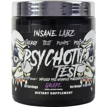 Insane Labz Psychotic Test 30 servings|Pre-Workout|Bodyandfitness.com