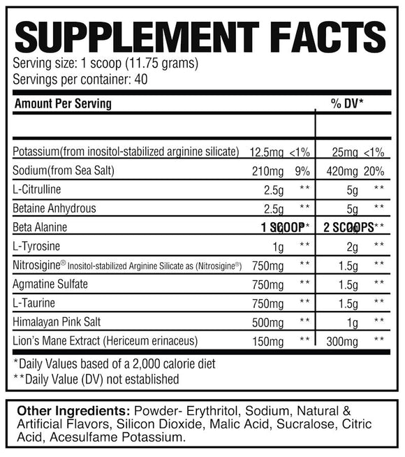 RAW Nutrition Pump Non Stim Pre-Workout 40 servings|Pre-Workout|Bodyandfitness.com