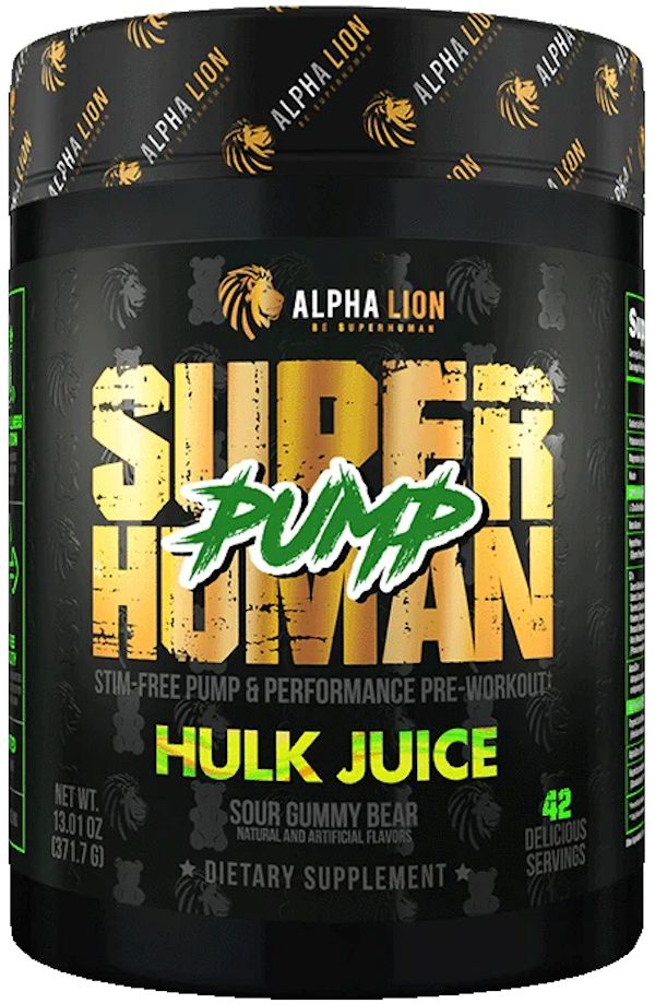 Alpha Lion SuperHuman Pump Stim-Free Pumps & Performance juice