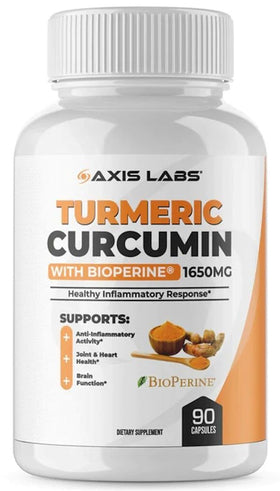 Axis Labs Turmeric Curcumin with Bioperine|Joint Support|Bodyandfitness.com