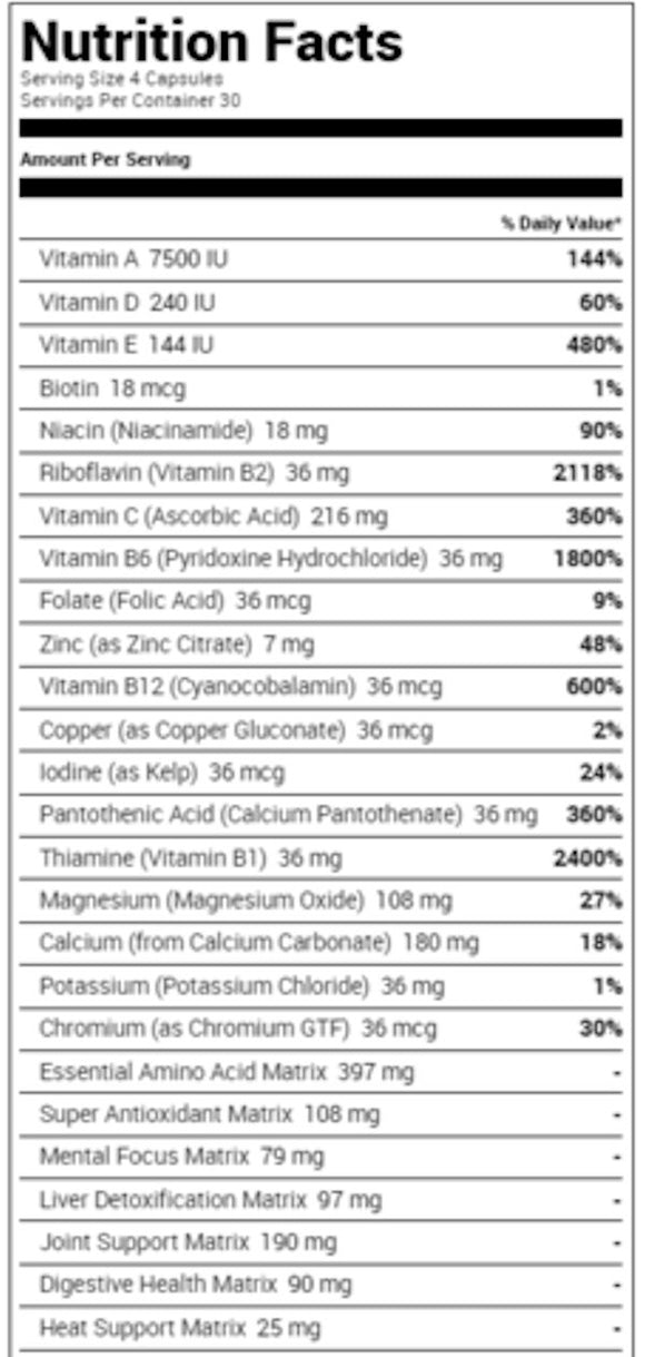 Finaflex Active Multi 120 Caps|Multi Vitamin|Bodyandfitness.com