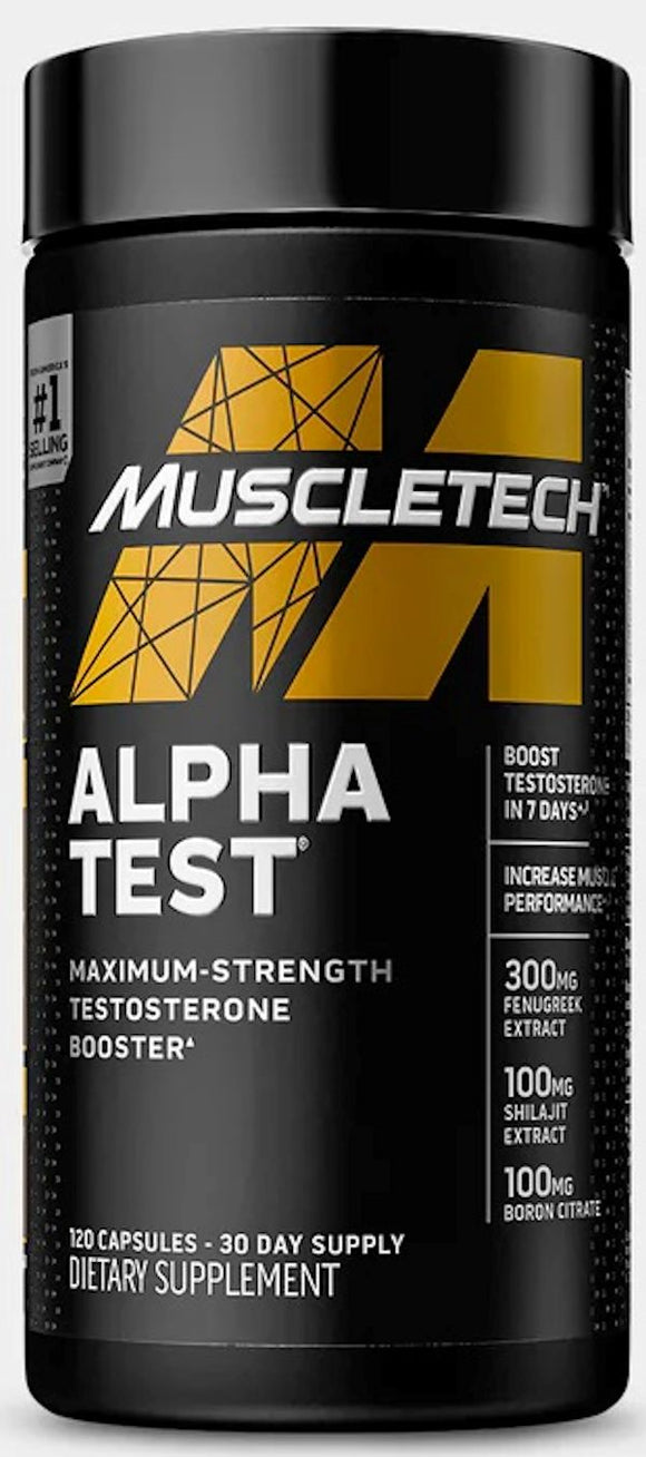 MuscleTech Alpha Test 120 caps|Test Booster|Bodyandfitness.com