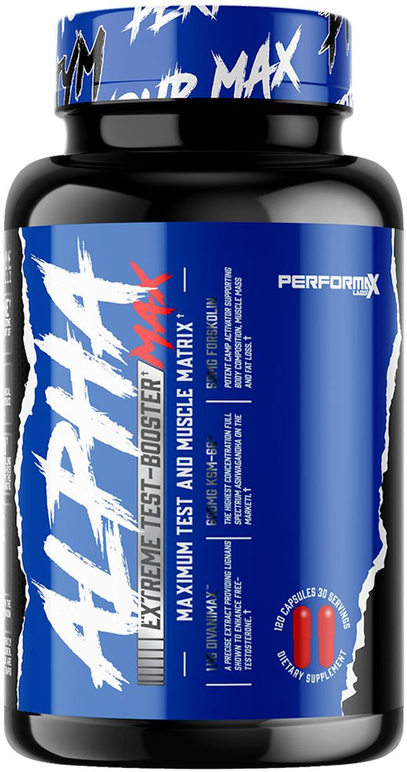 Performax Labs AlphaMax 120 Capsules|Test Booster|Bodyandfitness.com