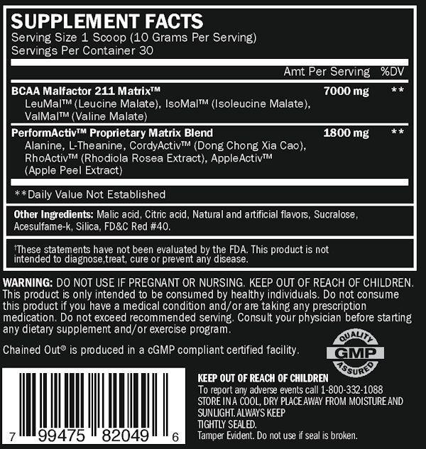 ALRI BCAA APPLETINI ALRI Chain'D Out fact
