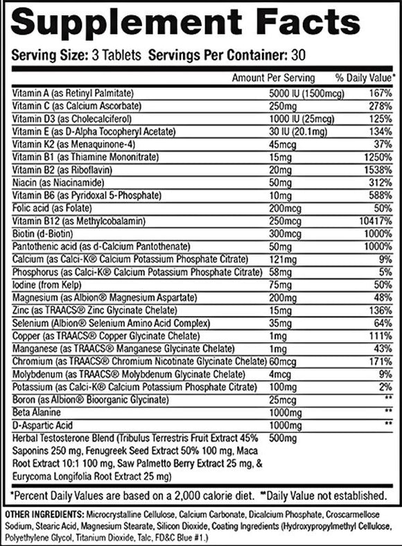 Gaspari Nutrition Anavite XT Xtreme Test|Multi Vitamin|Bodyandfitness.com