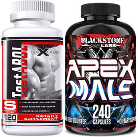 Blackstone Labs Apex Male with FREE GenXLabs Test-abol (Great Test Booster or PCT)|Test Booster|Bodyandfitness.com