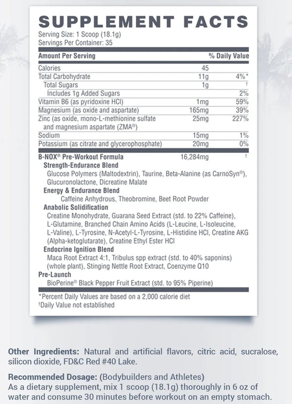 Betancourt Nutrition B-NOX Androrush 35 servings|Pre Workout|Bodyandfitness.com