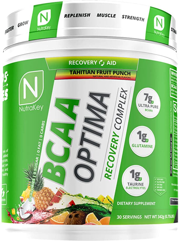 Nutrakey BCAA Optima Recovery 30 servings|BCAA|Bodyandfitness.com