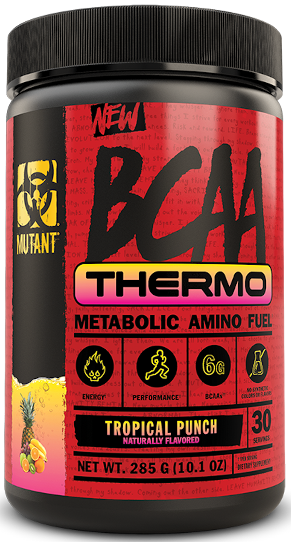 Mutant BCAA Thermo 30 servings fat burner fact