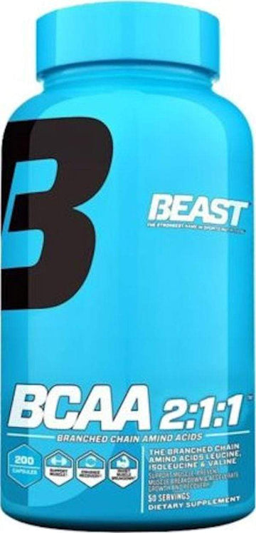 Beast Sports Nutrition BCAA 2:1:1 200 caps. (Discontinue Limited Supply)