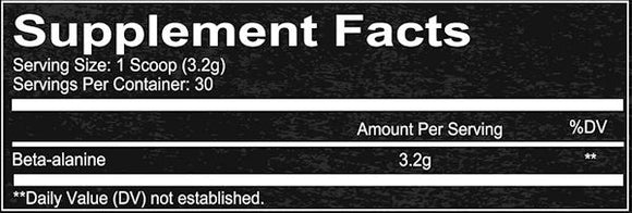 Redcon1 Beta Alanine Pure 30 Servings|Pre-Workout|Bodyandfitness.com