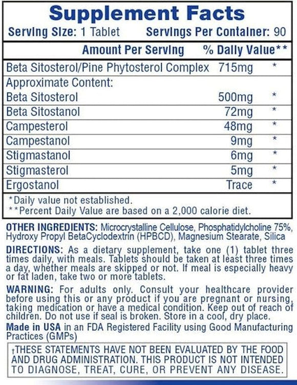 Hi-Tech Pharmaceuticals Beta Sitosterol Overall Health|Immune Health|Bodyandfitness.com