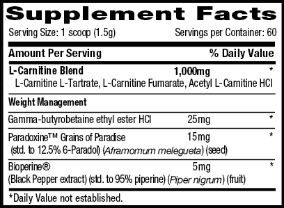 Betancourt Nutrition Carnitine Plus 60 servings|Carnitine|Bodyandfitness.com