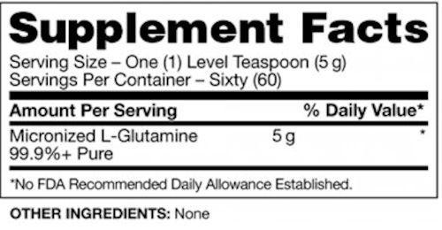 Betancourt Nutrition Glutamine fact