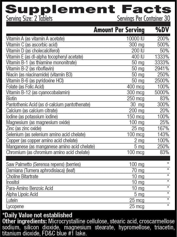 Betancourt Nutrition Fulldose 60 tabs|Multi Vitamin|Bodyandfitness.com