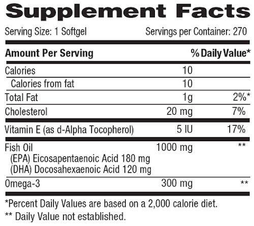 Betancourt Nutrition Omega-3 EFA-Stack 270 softgels