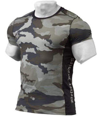 Better Bodies Tight Fit Tee Green Camoprint