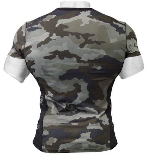 Better Bodies Tight Fit Tee Green Camoprint|Men Clothing|Bodyandfitness.com