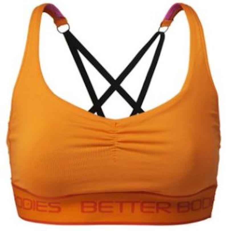 Better Bodies Athlete Short Top Bright Orange-1