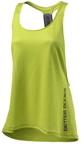 Better Bodies Women's Athlete Mesh Tank Lime|Women's Clothing|Bodyandfitness.com