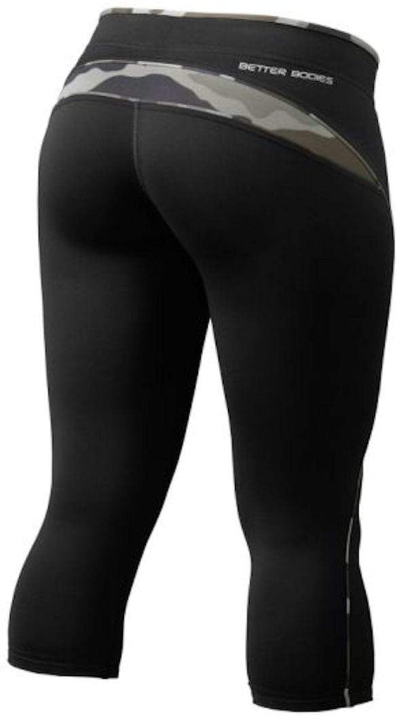Better Bodies Shaped 3/4 Tights Black/Camoprint|Women's Clothing|Bodyandfitness.com