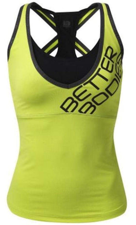 Better Bodies Support 2-Layer Top Lime|Women's Clothing|Bodyandfitness.com
