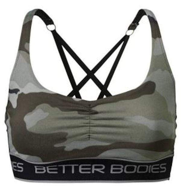 Better Bodies Athlete Short Top Green Camoprint|Women's Clothing|Bodyandfitness.com