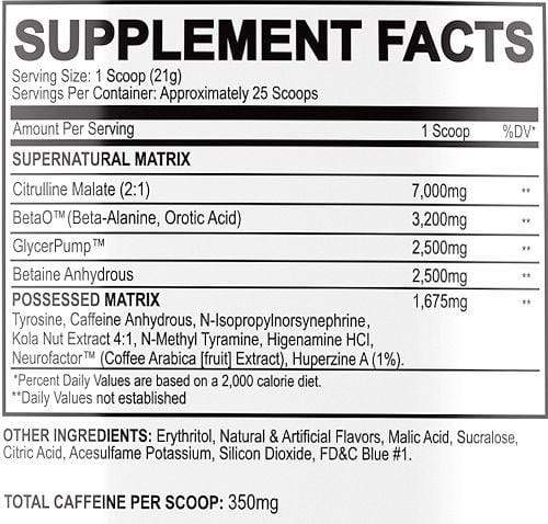 Black Magic Supply BZRK Super Natural Pre-Workout 25 servings|Pre-Workout|Bodyandfitness.com