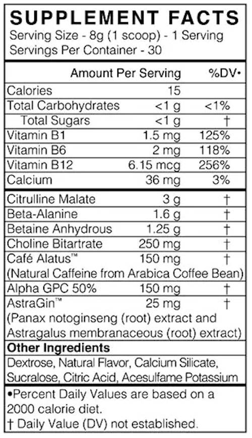 BlackMarket Labs Pre Pre-Workout|Citrulline|Bodyandfitness.com