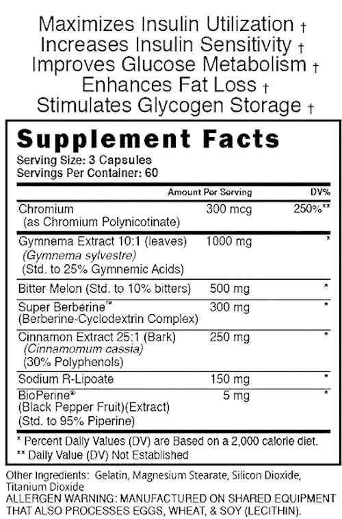 Blackstone Labs Glycolog Nutrient Partitioning fact
 