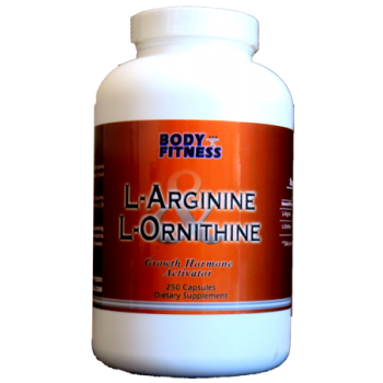 Body & Fitness L-Arginine & L-Ornithine 750 mg 250 cap CLEARANCE-1