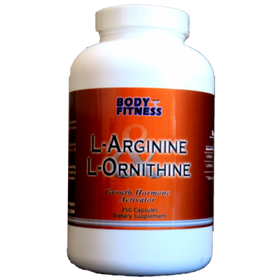 Body and Fitness L-Arginine and L-Ornithine 750 mg 250 cap|Amino Acids|Bodyandfitness.com