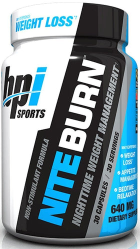 BPI Sports Nite-Burn 30 Caps|Fat Burner|Bodyandfitness.com
