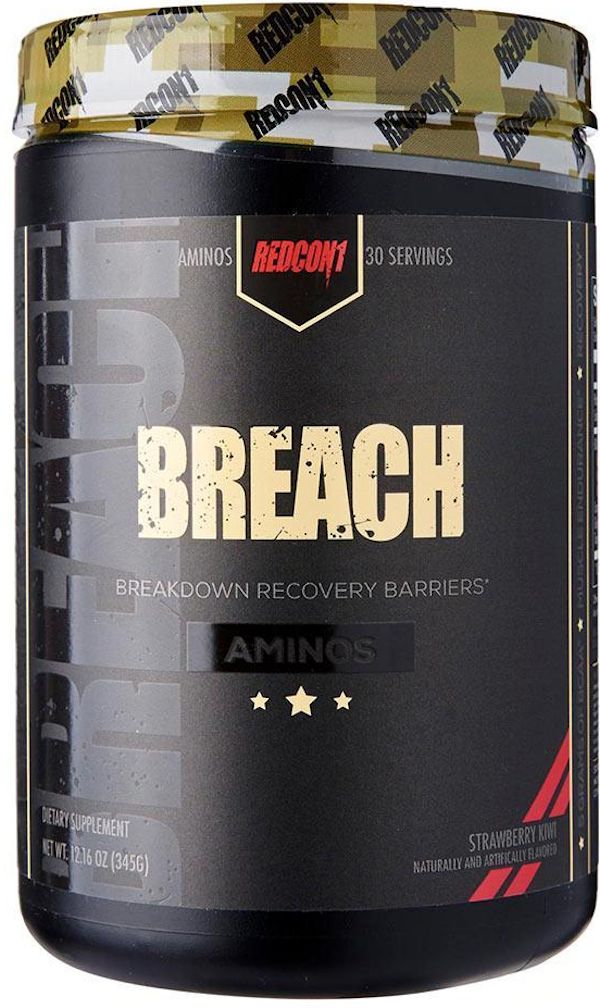 RedCon1 Breach BCAA 30 servings CLEARANCE straw