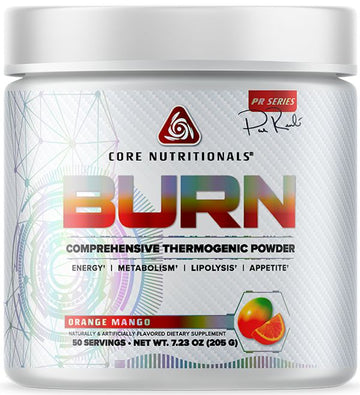 Core Nutritionals Burn Sour Candy 50 serving|Fat Burner|Bodyandfitness.com