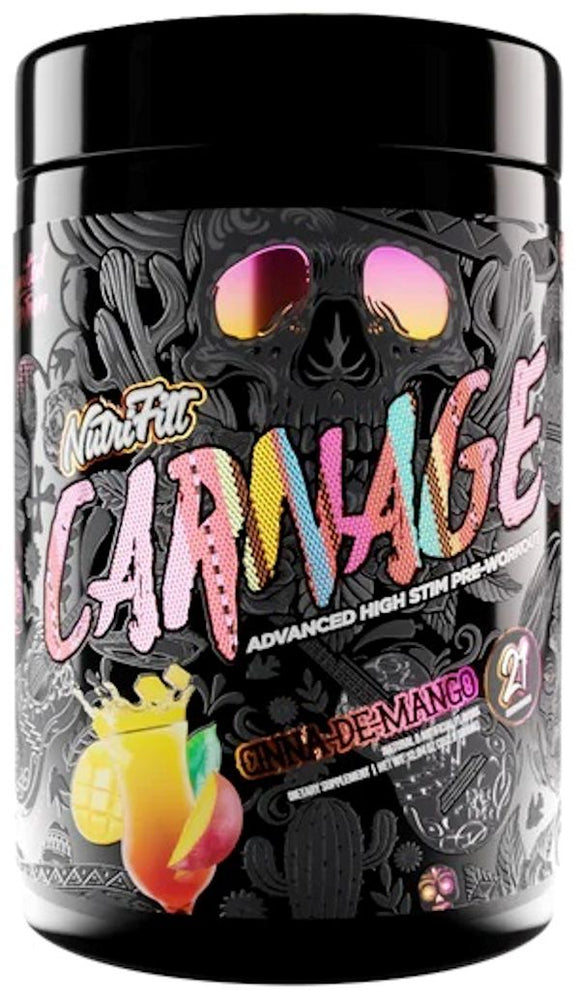 NutriFitt Carnage Advanced High Stim Pre-Workout|Pre-Workout|Bodyandfitness.com