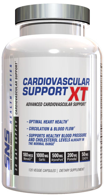Serious Nutrition Solutions SNS Cardiovascular Support XT 120 V-Caps|Heart Health|Bodyandfitness.com